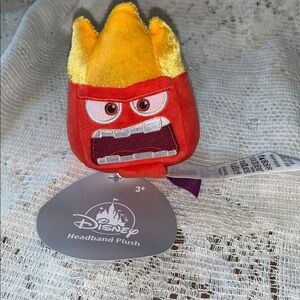 Disney parks Anger Headband Plush – Inside Out 2 – Mini 3 3/4